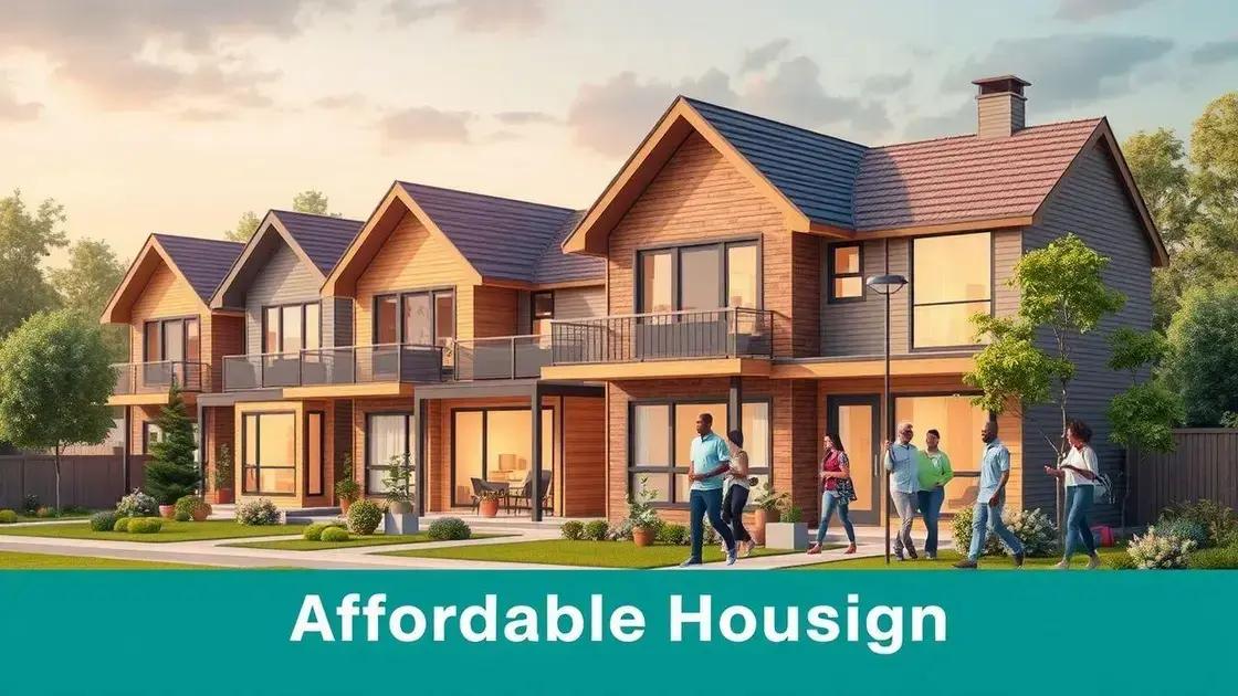 Future trends in affordable housing initiatives