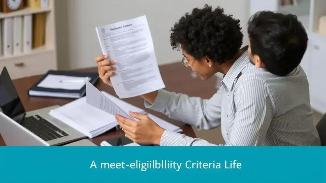 Tips for meeting eligibility criteria