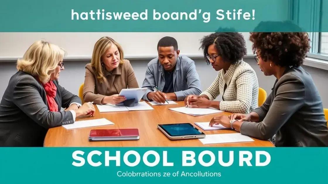 Roles and responsibilities of school board members