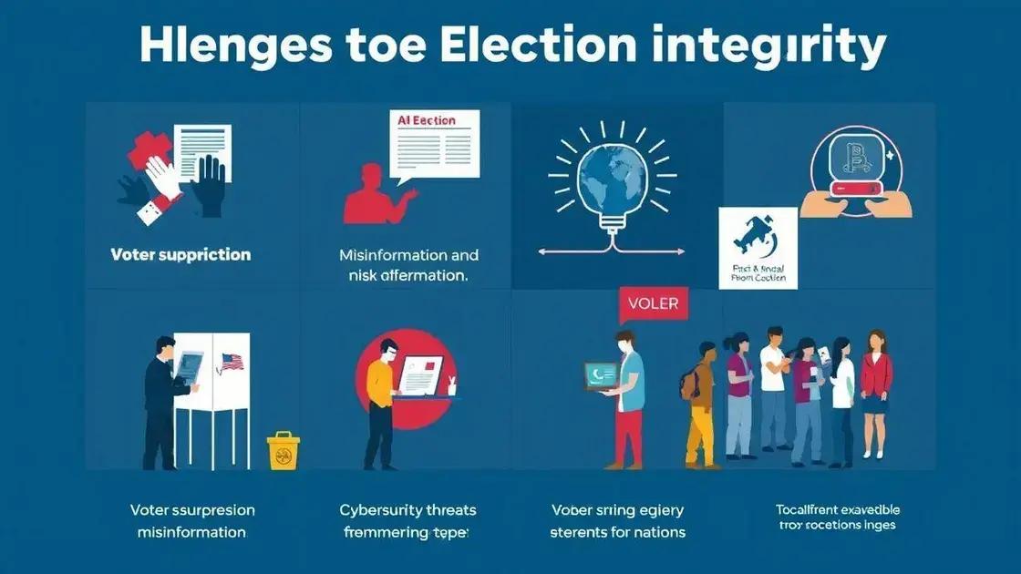 Key challenges to electoral integrity
