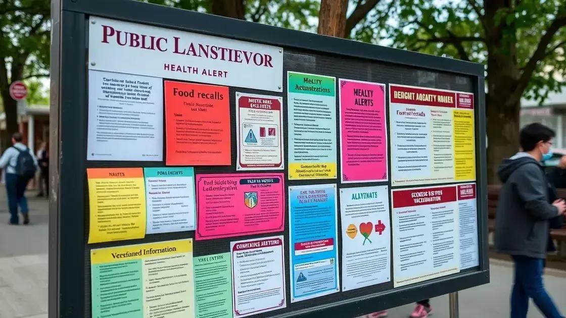 Common public health advisories to watch for