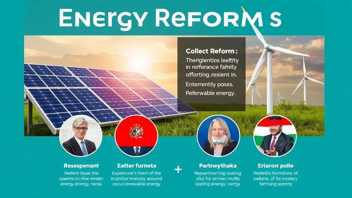 Case studies of successful energy reforms