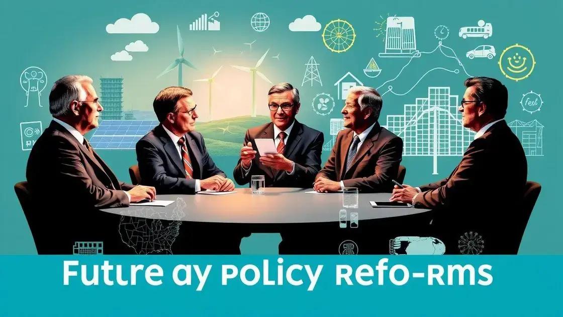 Future trends in energy policy reforms