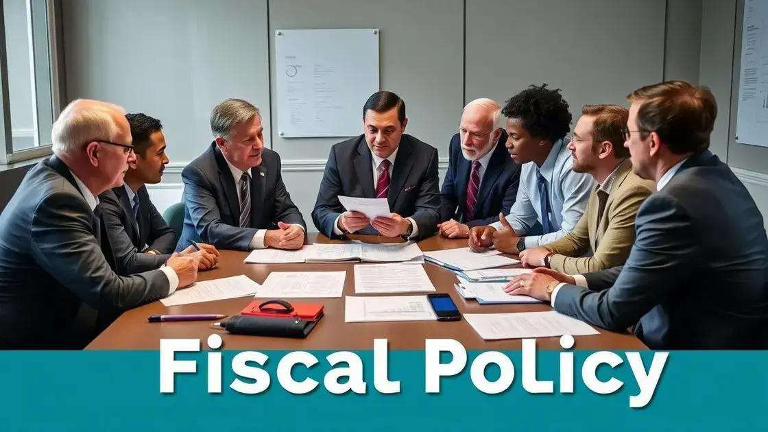 Major players in fiscal policy discussions